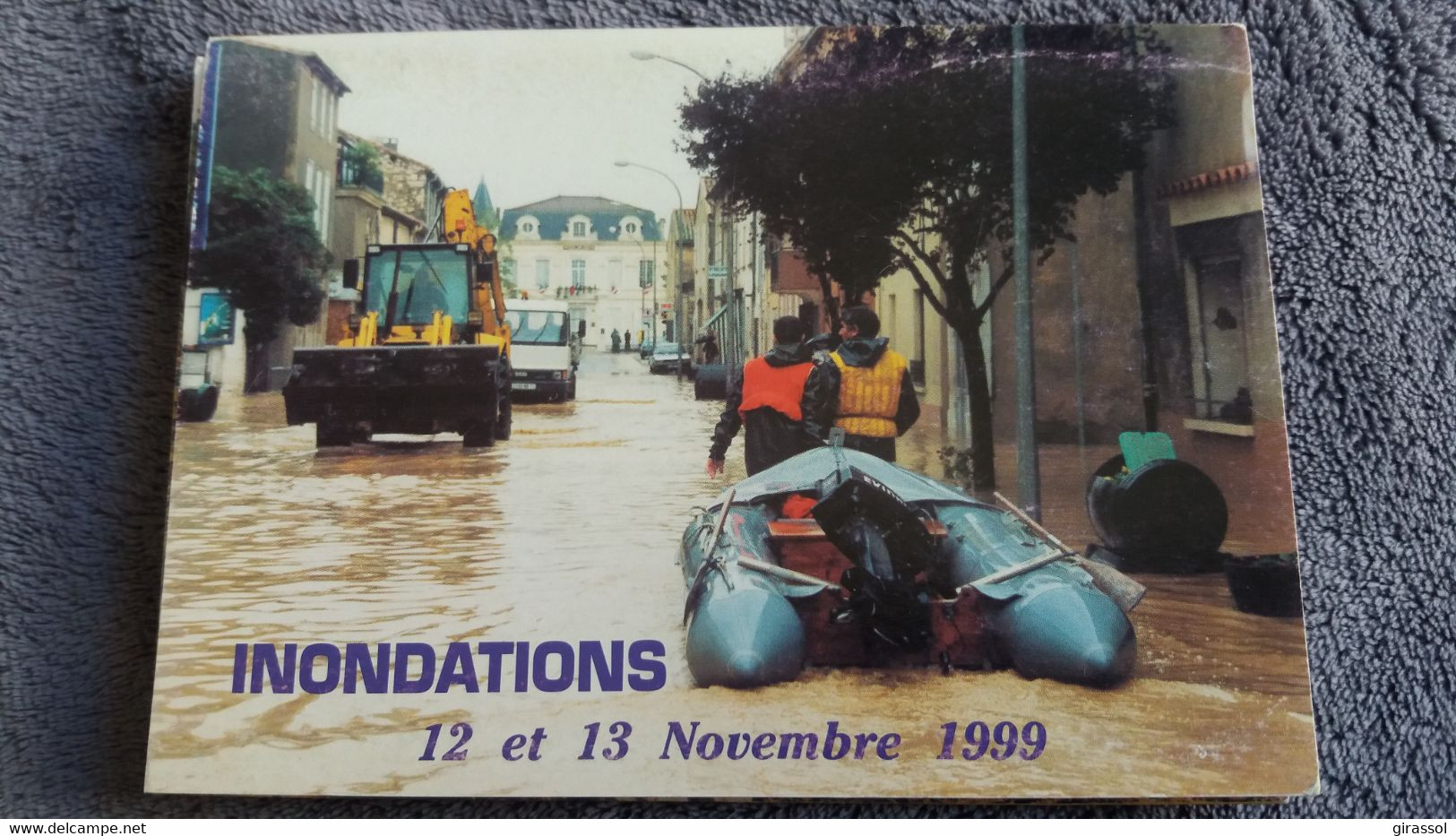 CPM INONDATIONS 12 ET 13 NOVEMBRE 1999 AUDE CUXAC D AUDE  BOULEVARD PELISSIER ED COMURHEX ZODIAC - Catastrophes