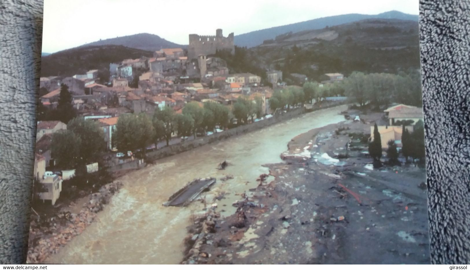 CPM INONDATIONS 12 ET 13 NOVEMBRE 1999 AUDE  DURBAN CORBIERES LA BERRE PONT DU GENERAL RAFFIN EMPORTE CRUE ED COMURHEX - Catastrophes