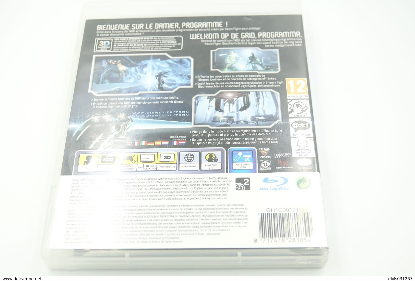 SONY PLAYSTATION THREE PS3 : TRON EVOLUTION - DISNEY - PS3