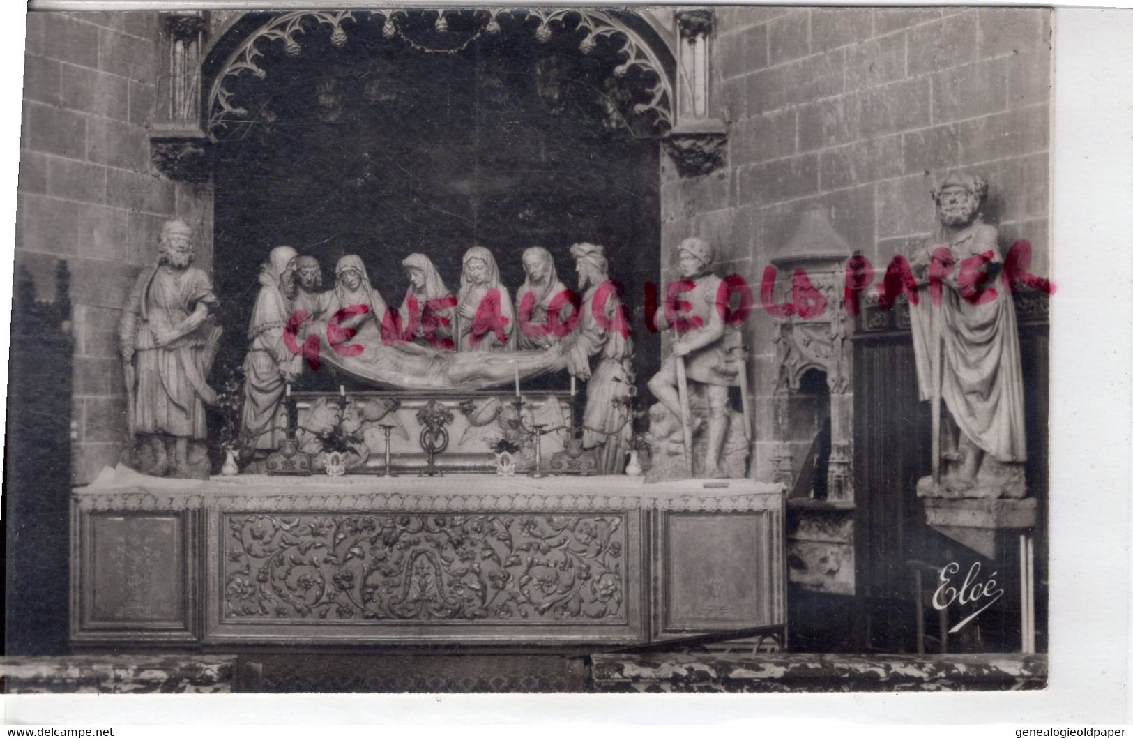 32 - AUCH - CATHEDRALE MISE AU TOMBEAU -ARMAND DE MOLES SCULPTEUR ET PEINTRE - GERS  CARTE PHOTO - Auch