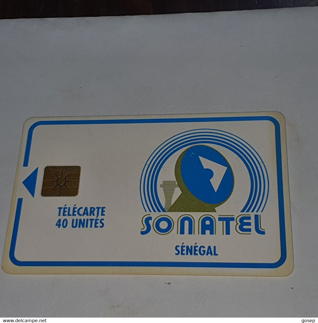 Senegal-(SN-SON-0020B-sen-17a/2)-LOGO-red-with Moreno-(16)-(40units)-(not Number)-used Card+1card Prepiad Free - Sénégal