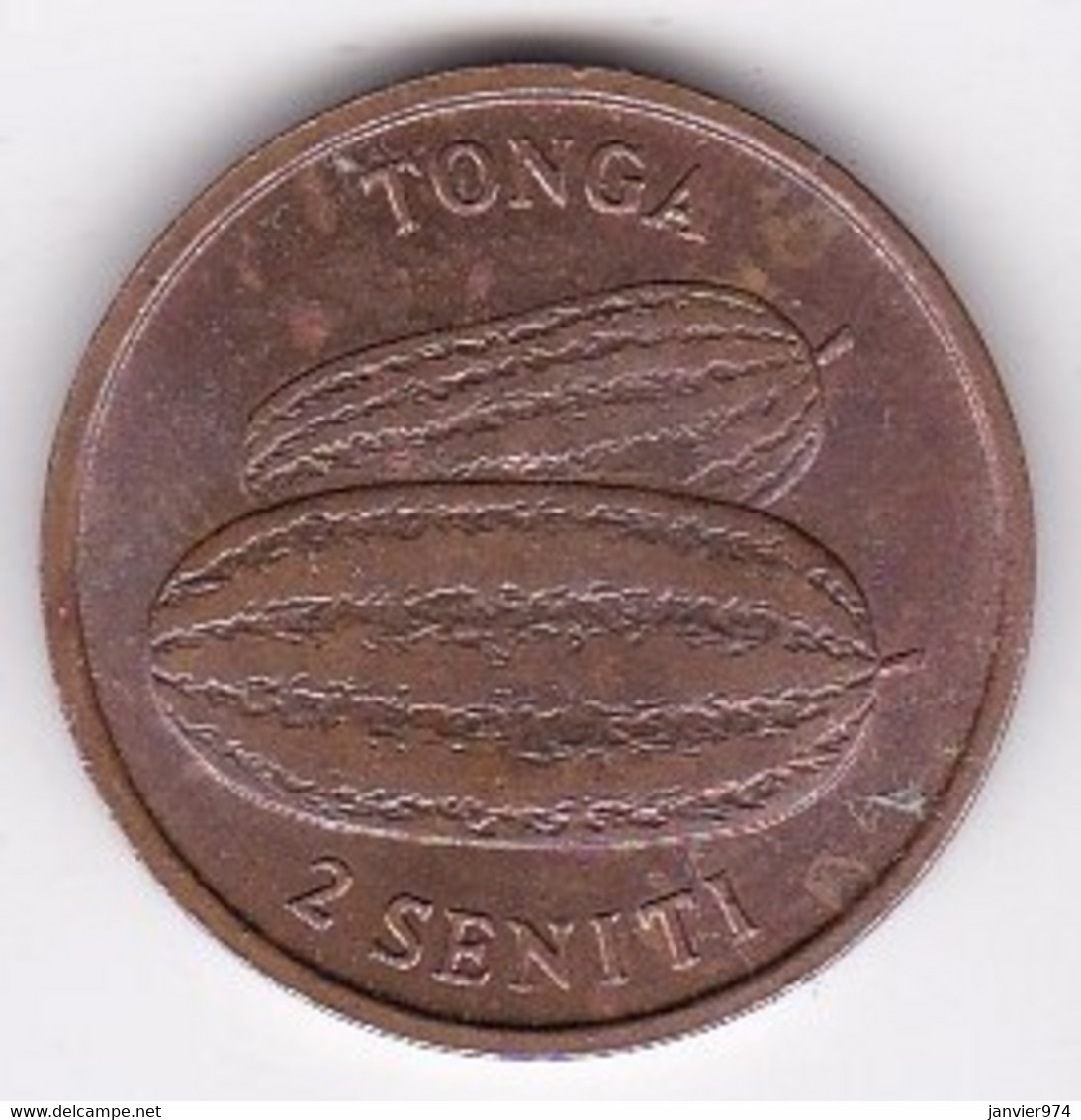 Tonga  2 Seniti 1979 , En Bronze , KM# 43 - Tonga