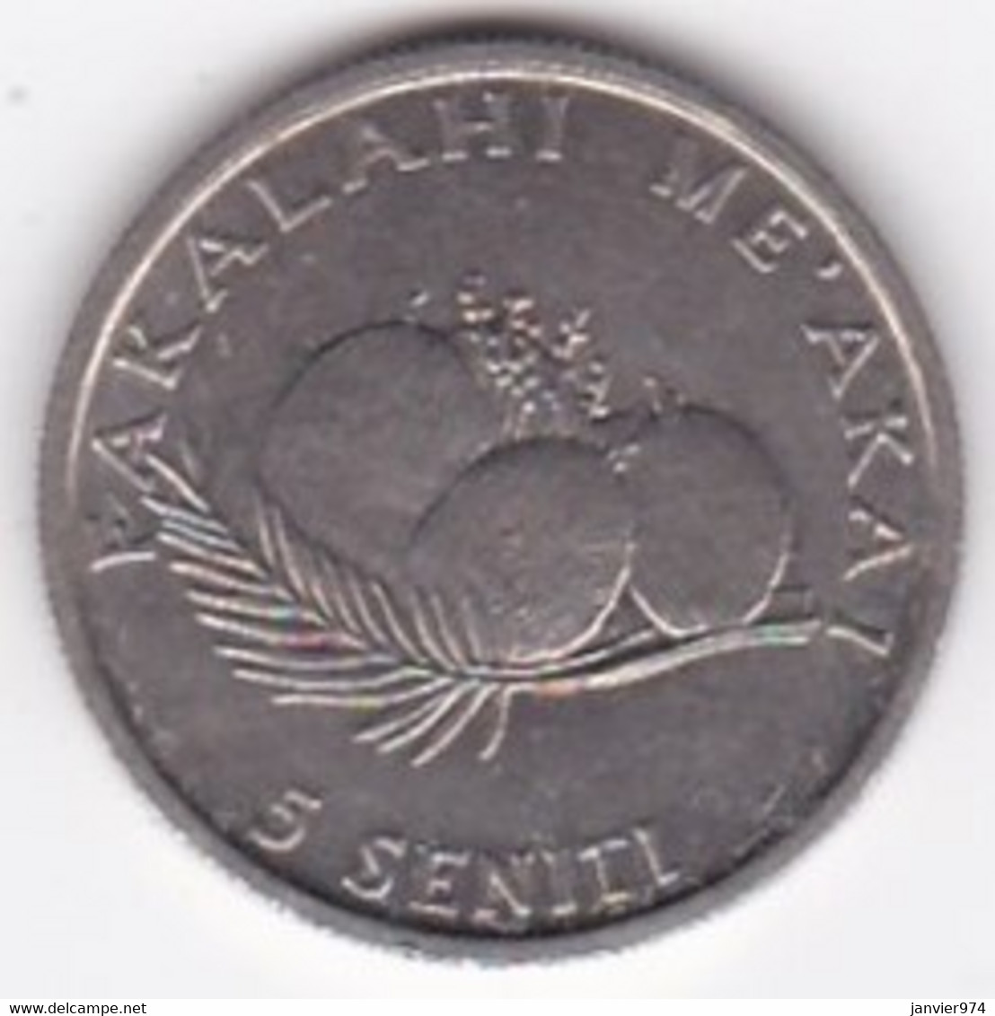 Tonga 5 Seniti 1981 FAO.  Taufa'ahau Tupou IV, Copper-nickel, KM# 68 - Tonga