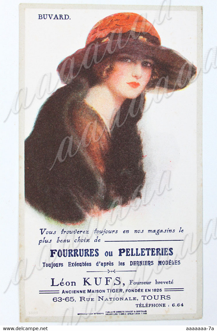 FOURRURES Ou PELLETERIES, Léon KUFS, Rue Nationale à Tours - Textile & Clothing