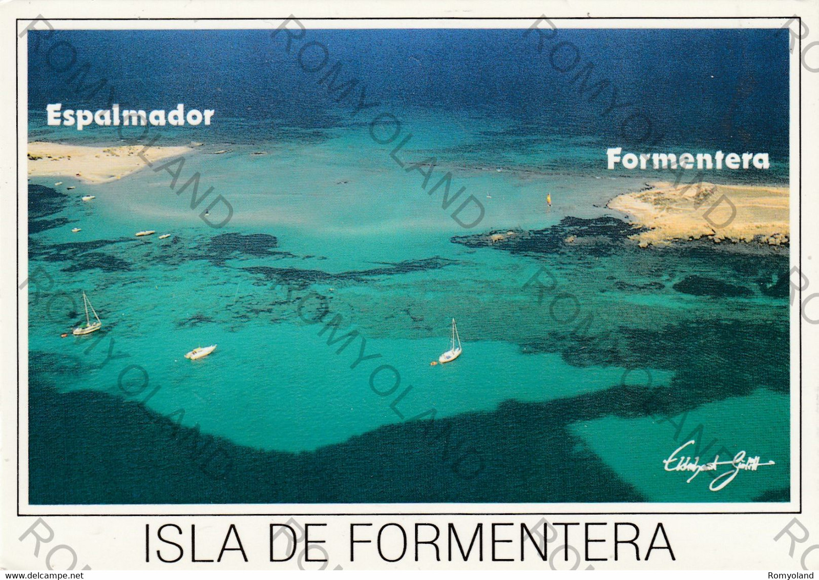 CARTOLINA  ISLA DE FORMENTERA,ISOLE BALEARES,SPANIA,NIENTE PIOGGIA,SERPENTI ,CROCCODRILLI,NON VIAGGIATA - Formentera