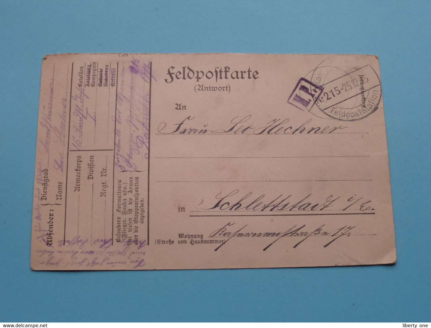 3 FELDPOSTKARTE > Wereldoorlog 1 ( Anno 1915/16 ) Guerre / War 1 ( Voir Photo / Scans ) 3 Exemplaires ! - Dokumente