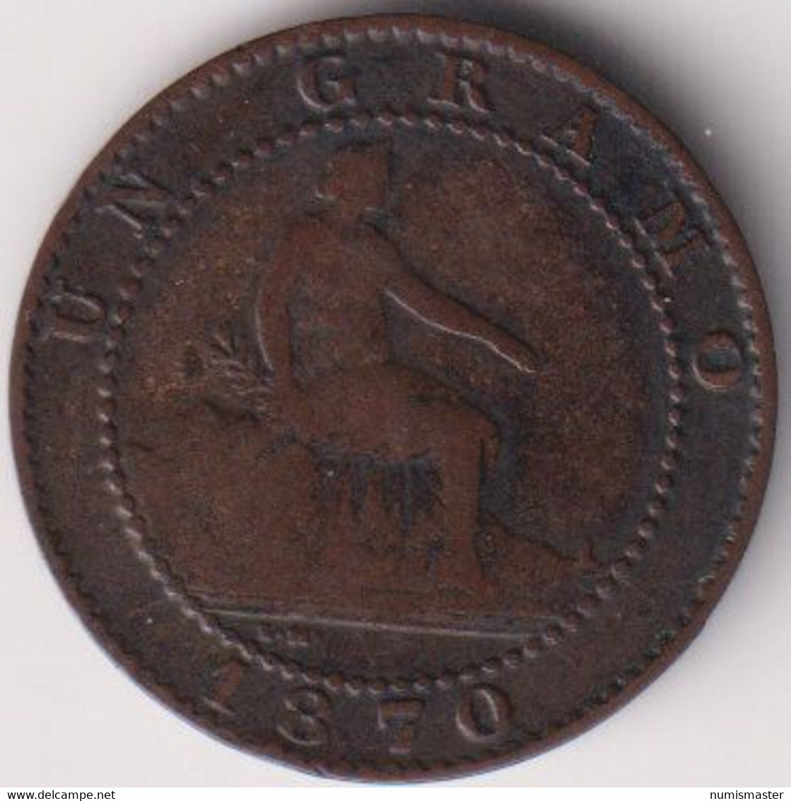 SPAIN 1 CENTIMO 1870 - Monnaies Provinciales