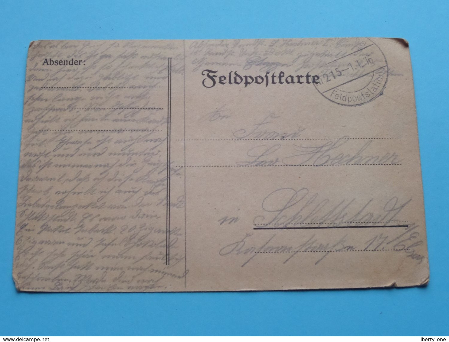 4 FELDPOSTKARTE > Wereldoorlog 1 ( Anno 1916/17 ) Guerre / War 1 ( Voir Photo / Scans ) 4 Exemplaires ! - Documents