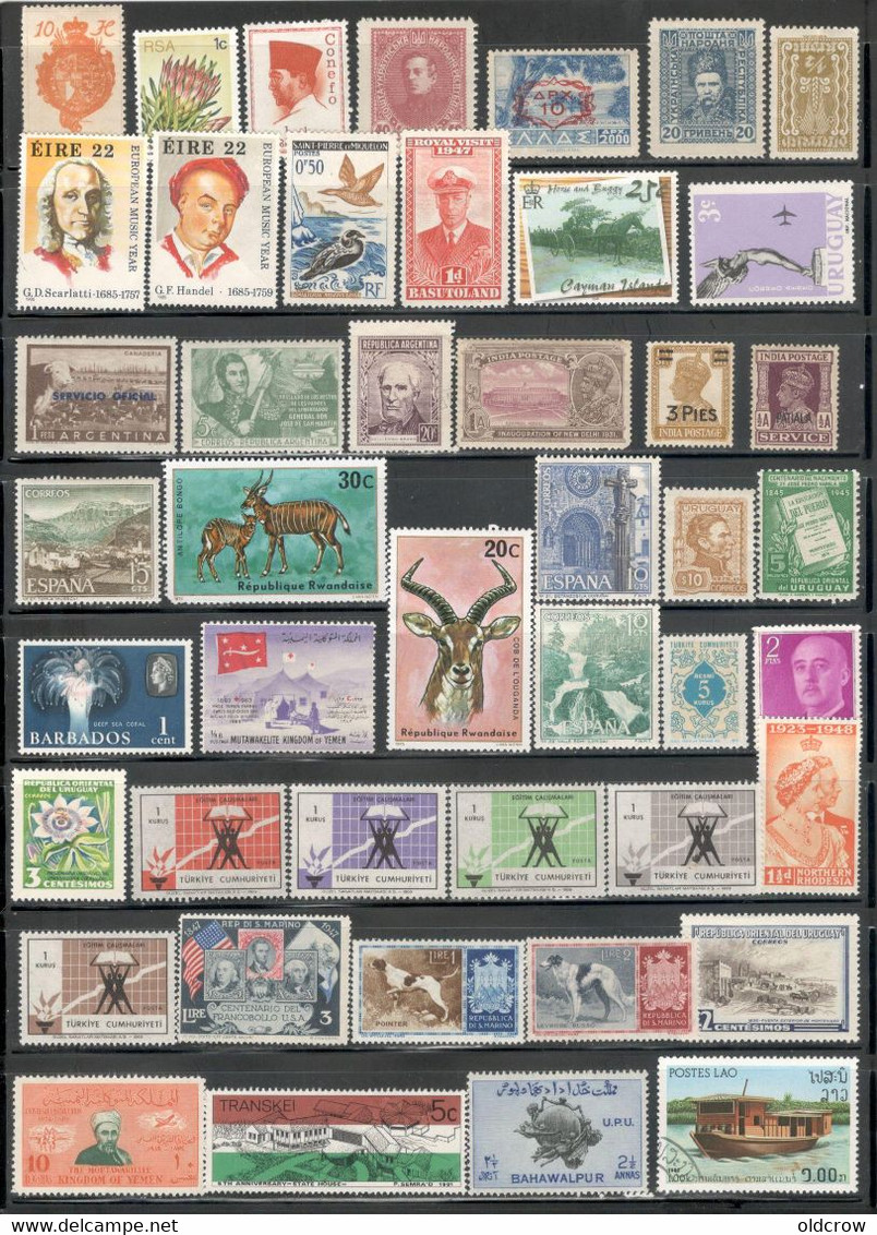 Worldwide Stamps MNH And MH Lot 2 - Collections (without Album)