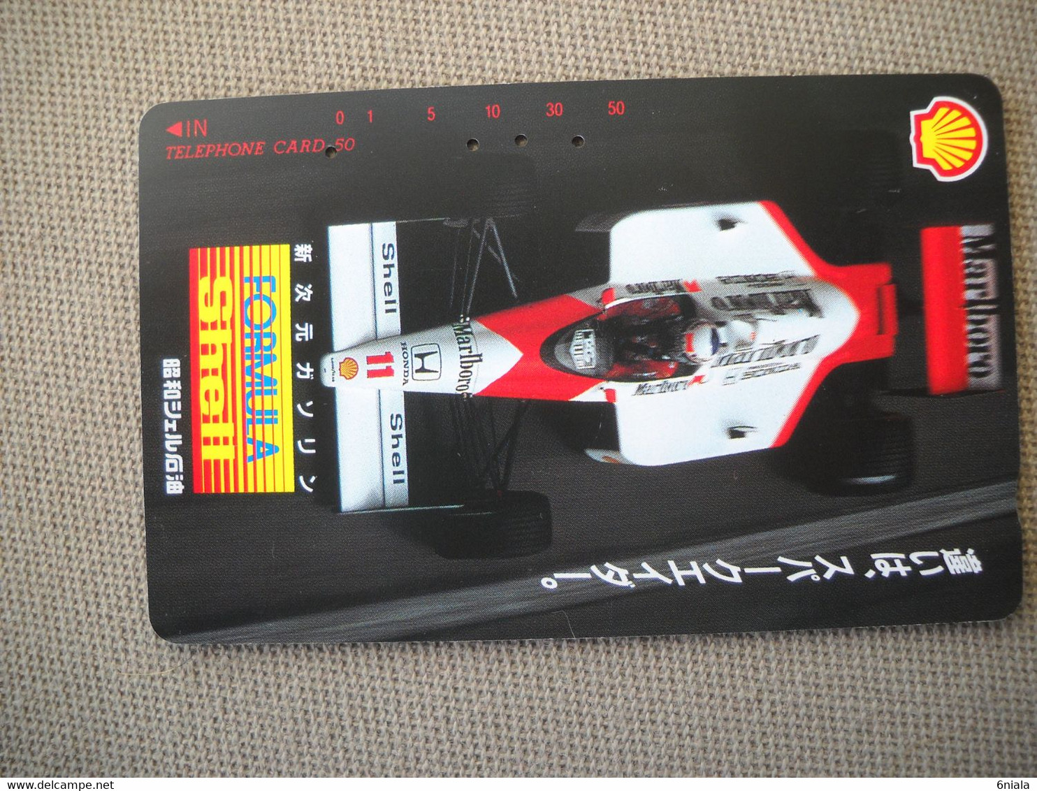 6875 Télécarte Collection  VOITURE Formule 1 FORMULA SHELL MARLBORO     (scans Recto Verso)  Carte Téléphonique - Automobili