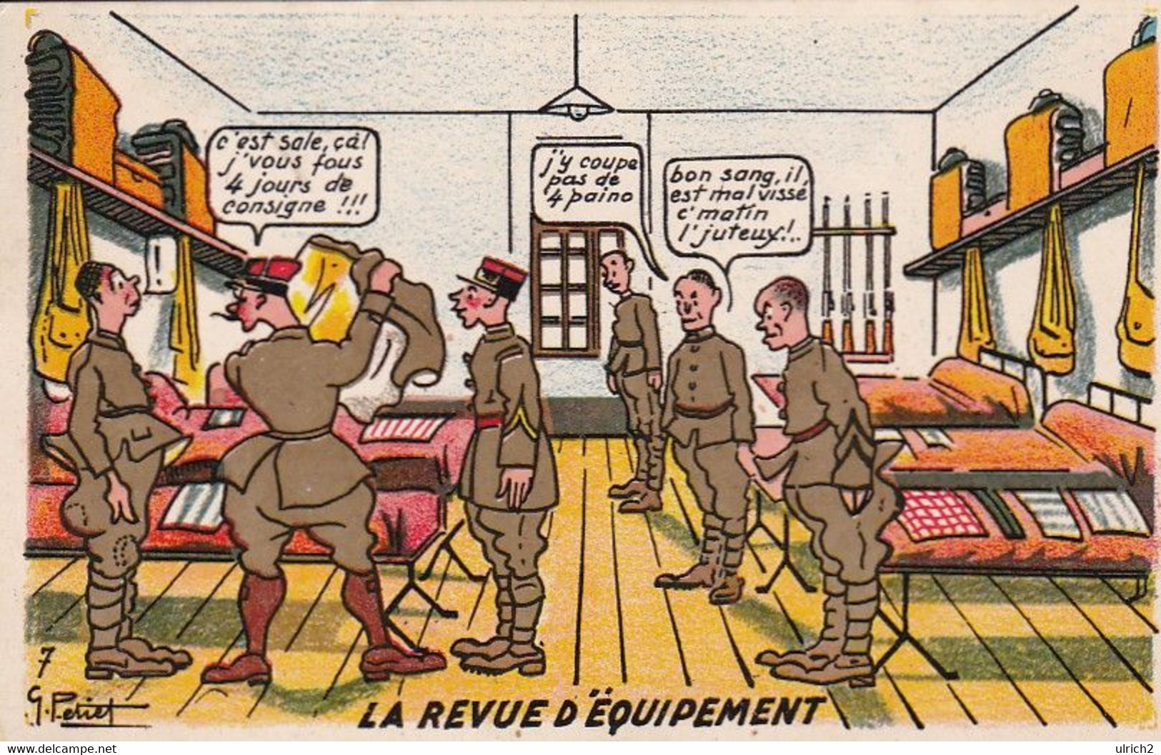 AK La Revue D'Equipement - Franz. Soldaten - Humor - WW1 (55000) - Humor