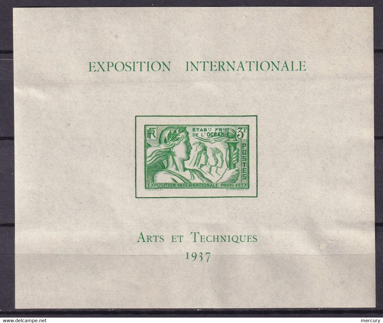 OCEANIE - Bloc De L'Exposition Intenationale De Paris 1937 - Blocs-feuillets