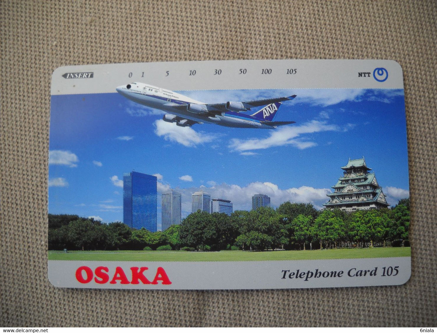 6896 Télécarte Collection  AVION OSAKA (AIRPORT)    (scans Recto Verso)  Carte Téléphonique - Airplanes