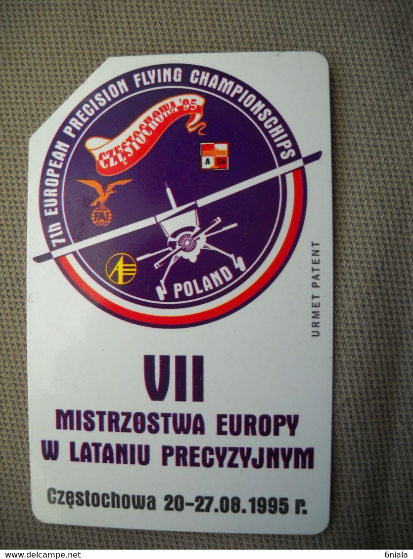 6900 Télécarte Collection  AVION POLAND POLOGNE   POLSKA   (scans Recto Verso)  Carte Téléphonique - Airplanes