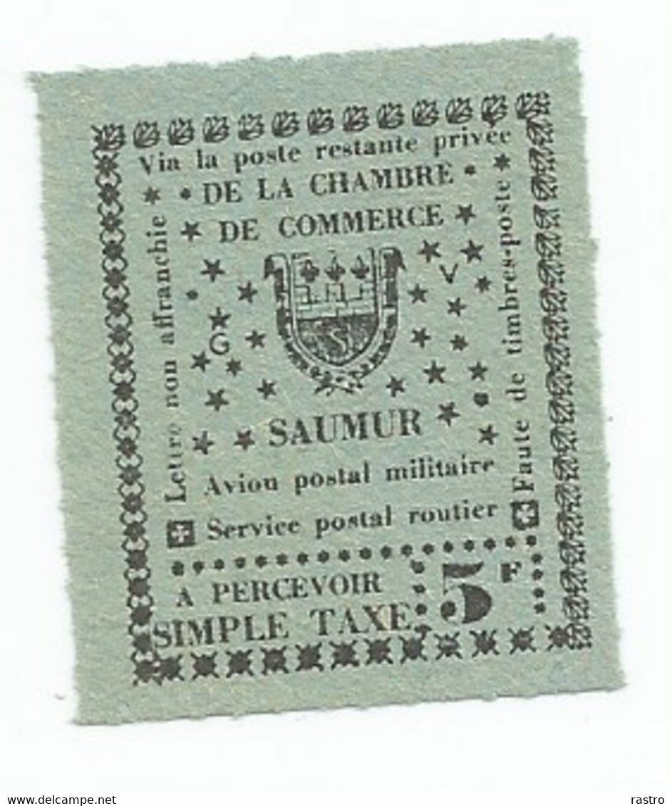 Saumur, Chambre De Commerce , Série De 3 Valeurs  (5F-12F-15F) Papier Bleu  **  ( Sans Gomme)  1953 - Other & Unclassified