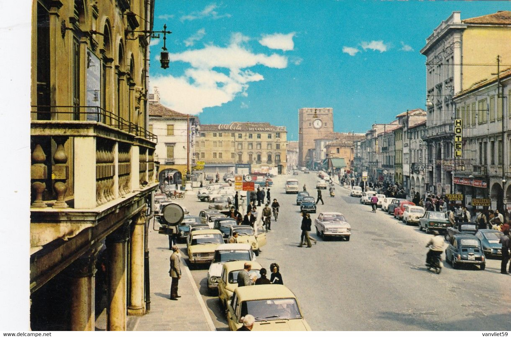 MESTRE-VENEZIA-PIAZZA E. FERRETTO-AUTO CAR VOITURES-CARTOLINA VERA FOTOGRAFIA- NON VIAGGIATA - Venezia (Venice)