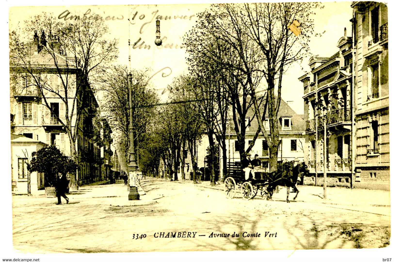 AIN CP 1917 AMBERIEU FM INFIRMERIE DE LA GARE AMBERIEU - 1877-1920: Periodo Semi Moderno