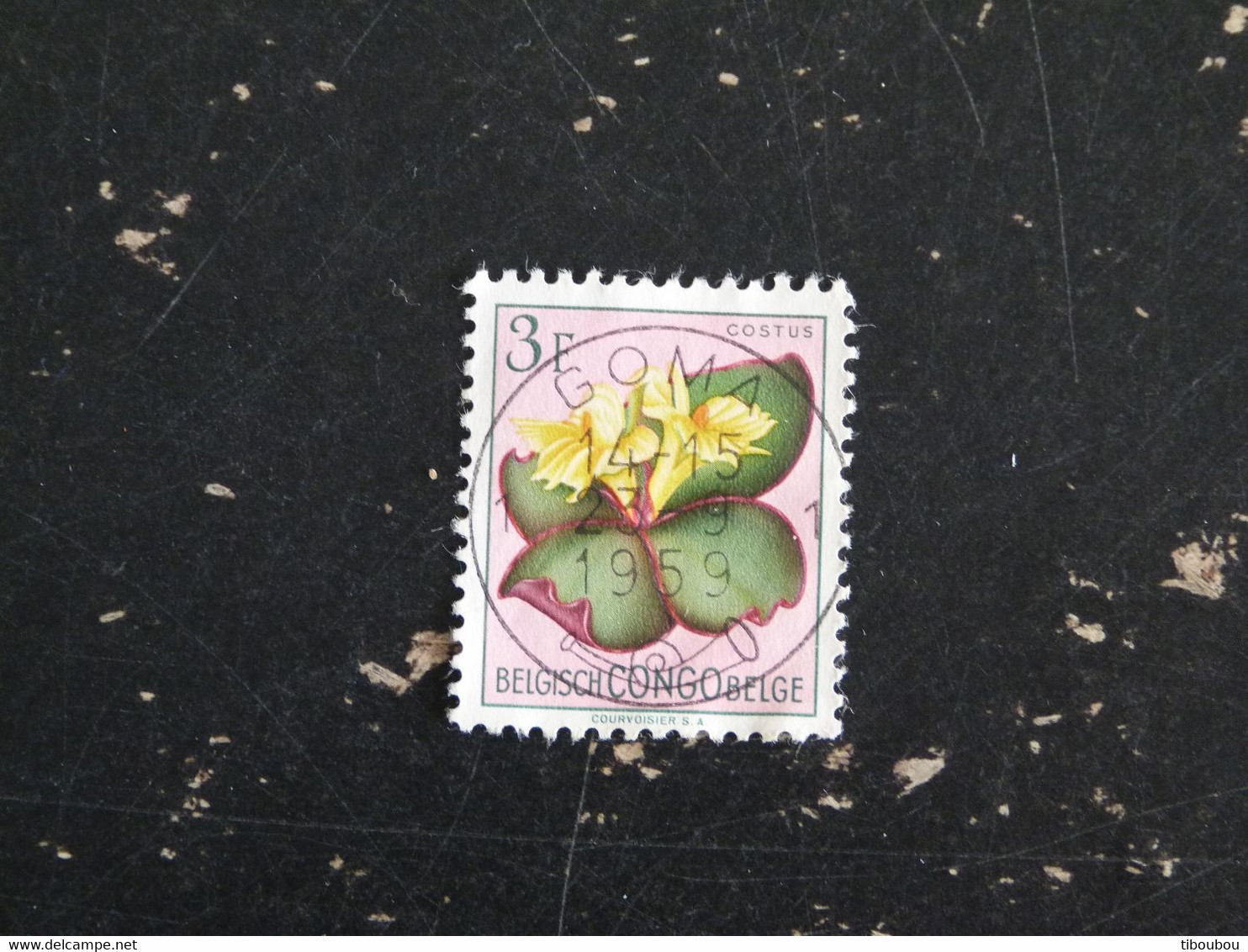 BELGISCH CONGO BELGE YT 314 OBLITERE - FLEUR FLORE FLOWER - Usados