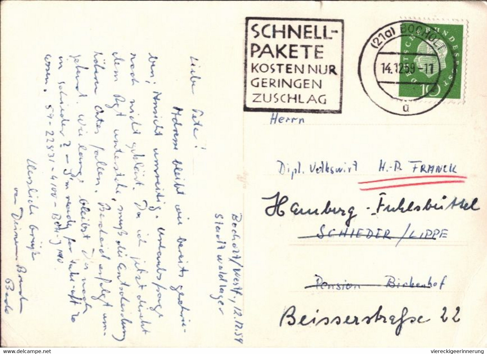 ! 1959 Ansichtskarte Bocholt, Kaserne - Bocholt