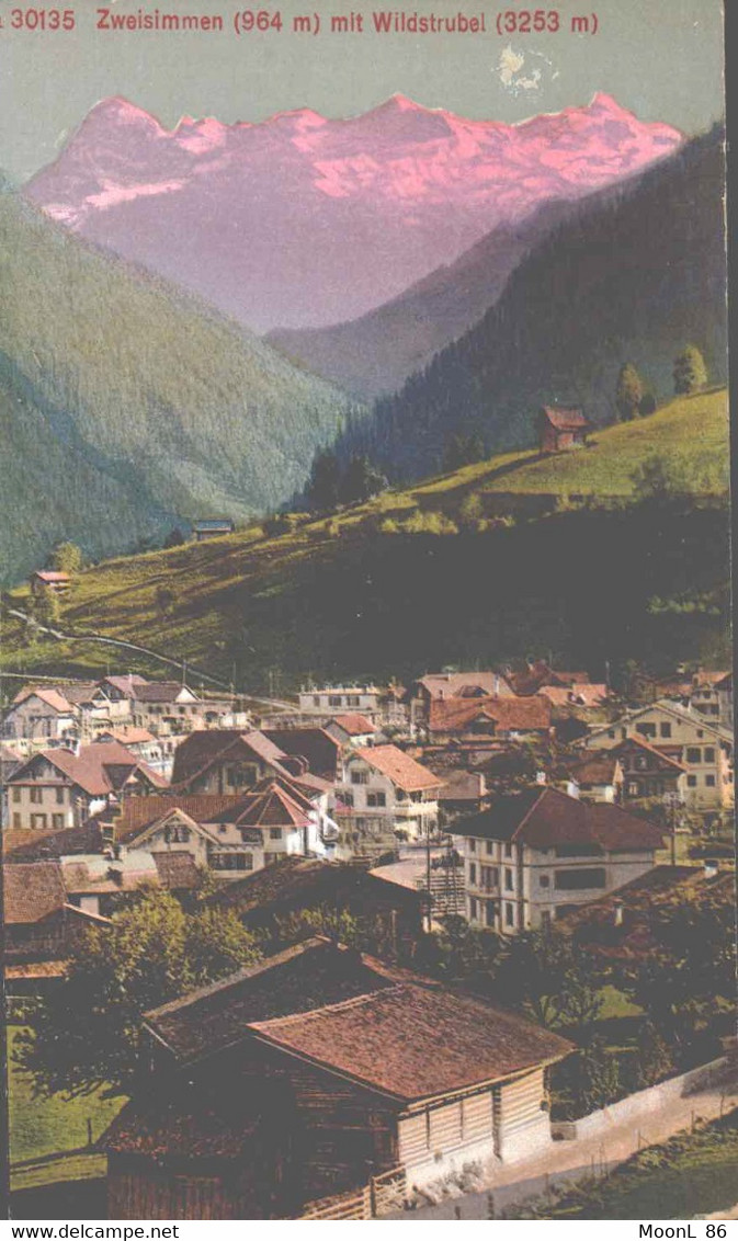 SUISSE - VILLAGE  ET MONTAGNE ZWEISIMMEN - MIT WILDSTRUBEL - Trub