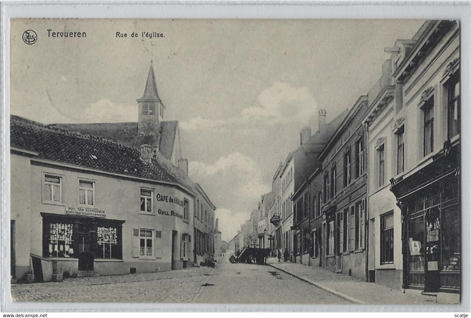 Tervueren   -   Rue De L'Eglise.   -   1911   Naar   Ath - Tervuren