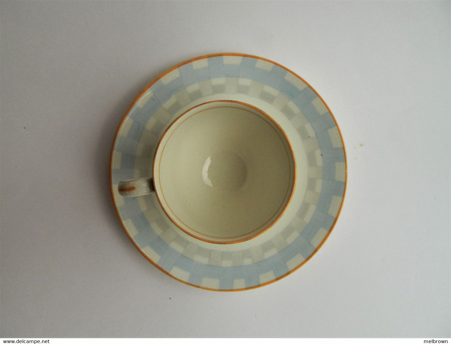 Vintage ROYAL VENTON WARE Hand Painted Blue Coffee Cup And Saucer - Unclassified