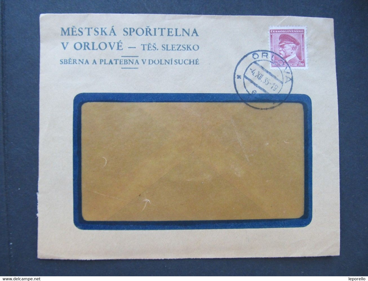 BRIEF Orlova Dolni Sucha 1935   //// G4940 - Covers & Documents