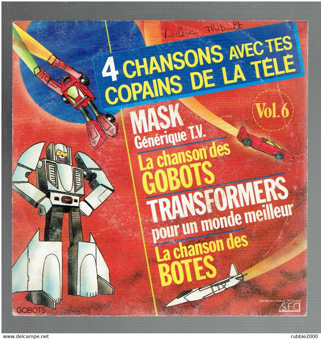 MASK GENERIQUE TELE LA CHANSON DES GOBOTS TRANSFORMERS POUR UN MONDE MEILLEUR LA CHANSON DES BOTES SERIES DE TELEVISION - Children