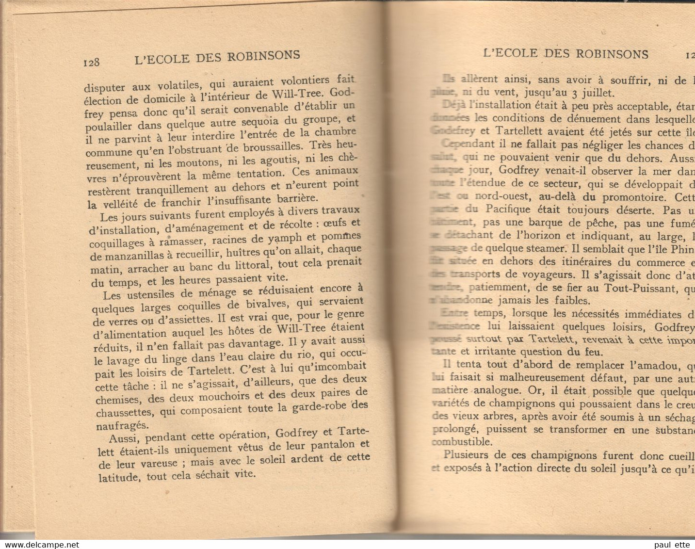 Livre- Jules VERNE - L'ECOLE Des ROBINSONS (édit. Hachette; Bibliothèque De La Jeunesse) Jaquette, Rabats Intacts - Bibliothèque De La Jeunesse