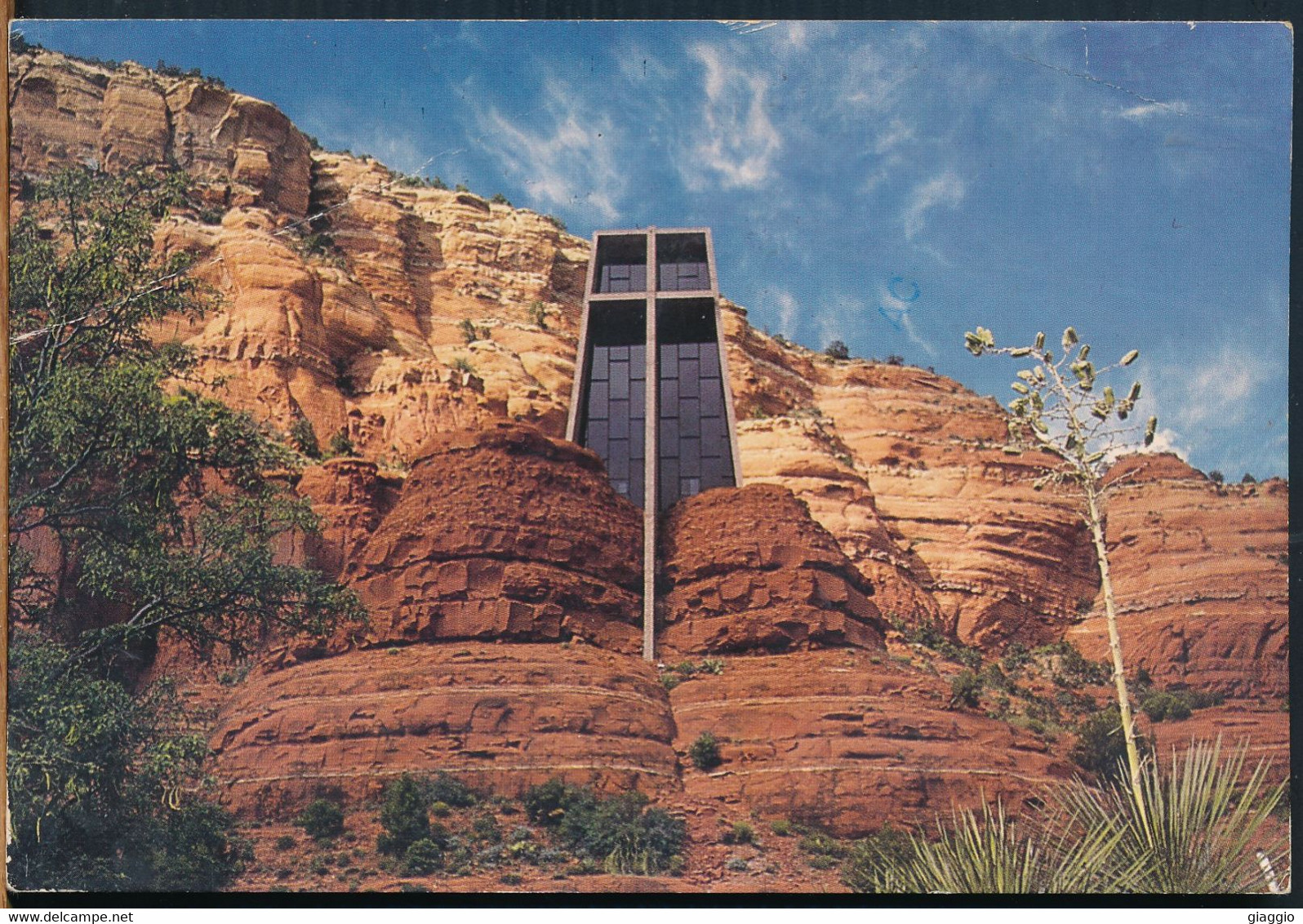 °°° 25543 - USA - AZ - SEDONA - CHAPEL OF THE HOLY CROSS - 1988 With Stamps °°° - Sedona