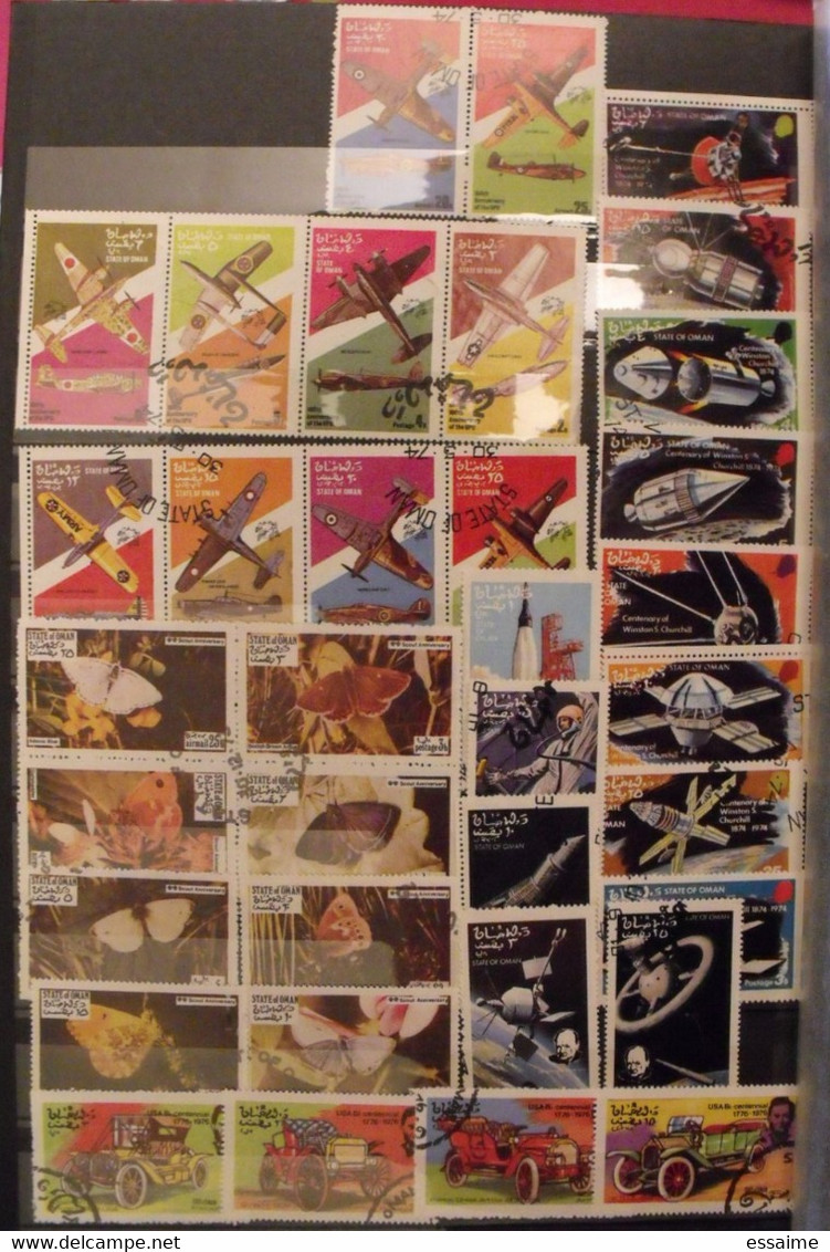 Emirats Arabes Unis. Oman. Umm Al-Qiwain. Ajman. Sharjah. Collection De 350 Timbres - Other & Unclassified