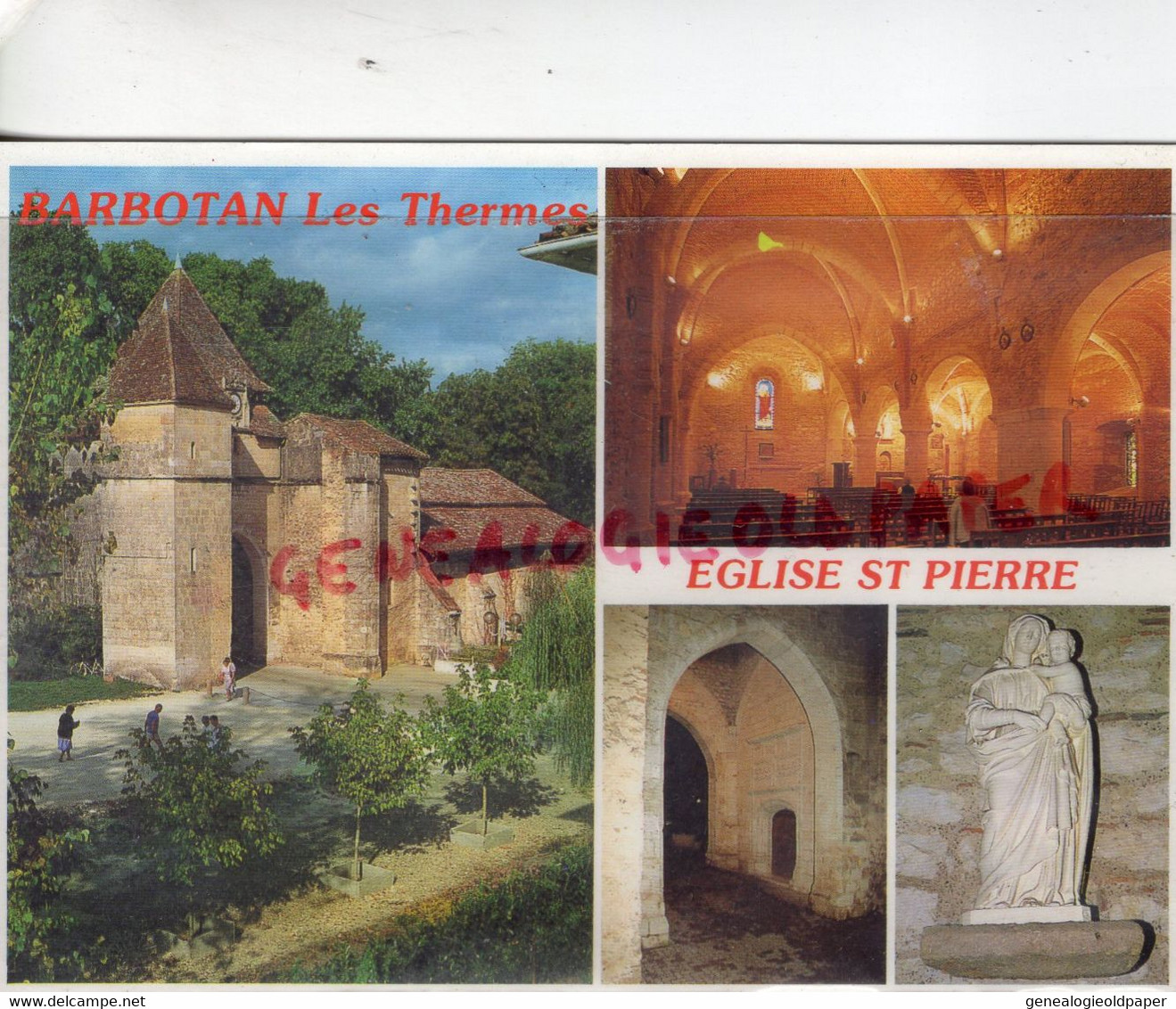 32- BARBOTAN LES THERMES-EGLISE SAINT PIERRE   - GERS - Barbotan