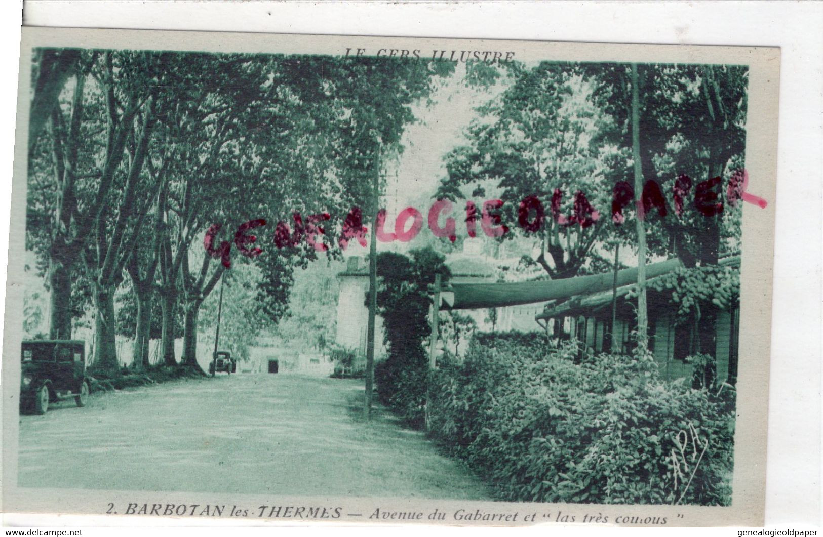 32- BARBOTAN LES THERMES- AVENUE DU GABARET ET LAS TRES COUCOUS  - GERS - Barbotan