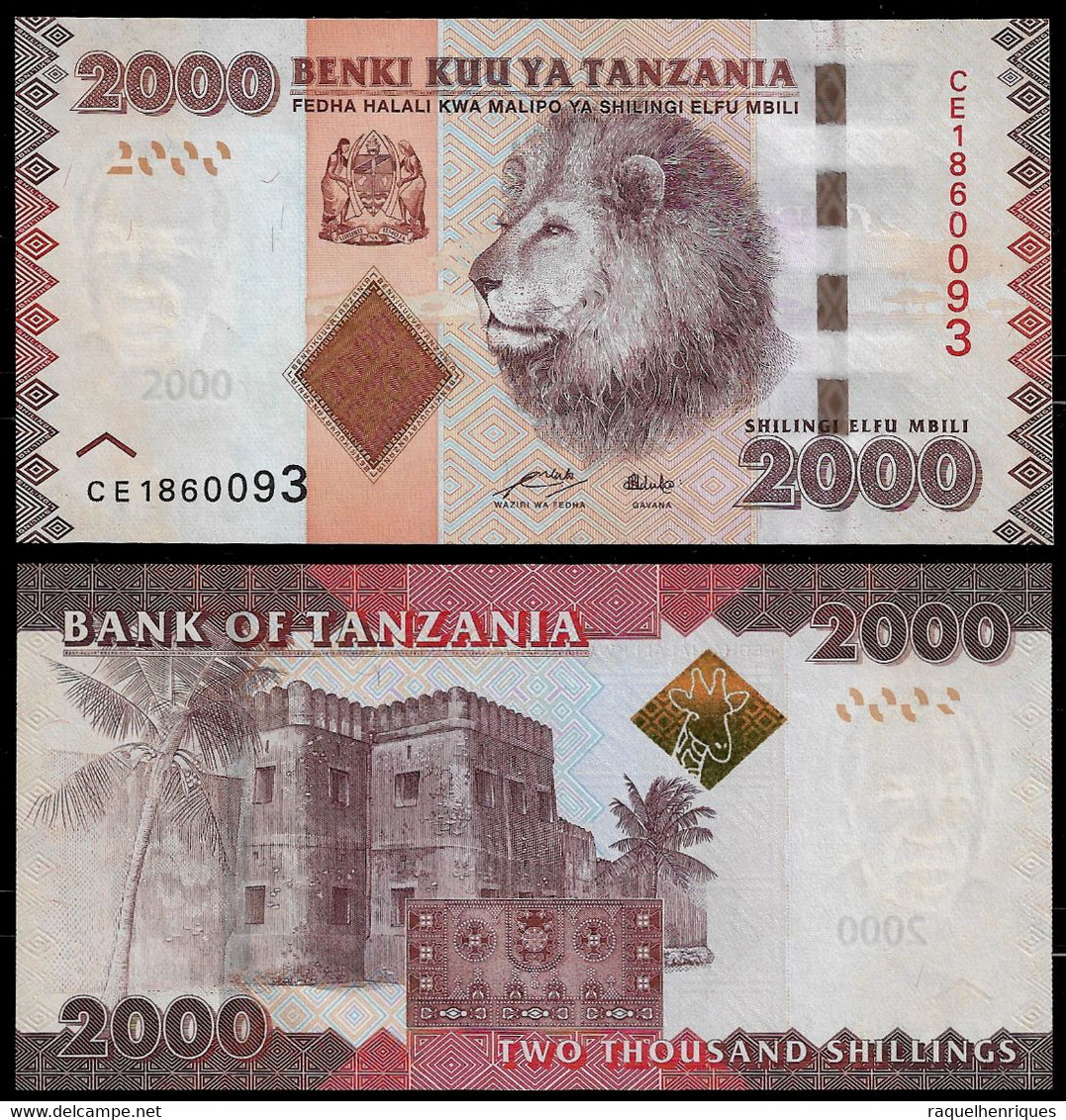 TANZANIA BANKNOTE - 2000 SHILINGI (2010) P#42a UNC (NT#03) - Tanzania