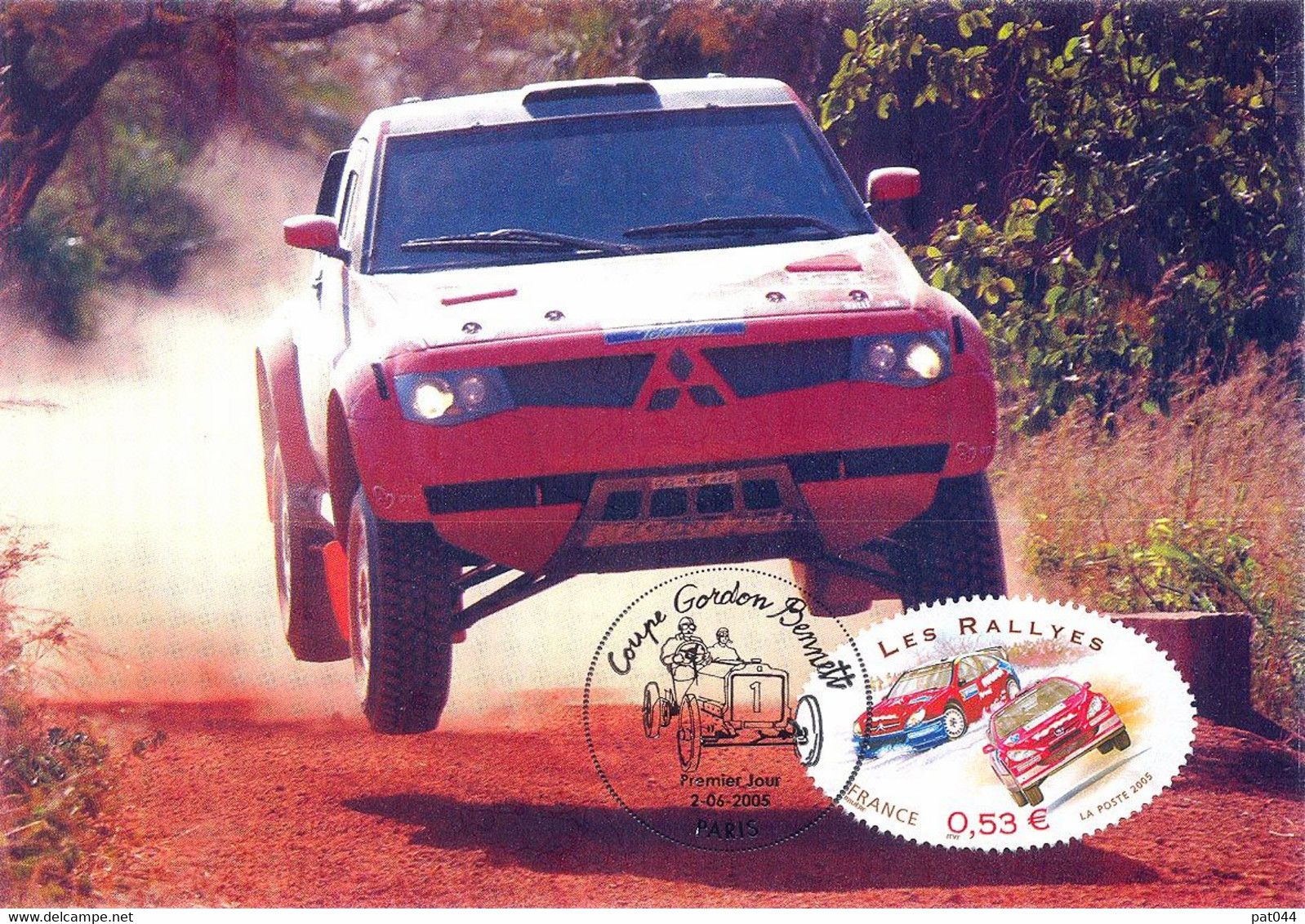 Carte Postale 1er Jour, La Coupe Gordon Bennett, Les Rallyes, 2005 (YT 3798) - Sonstige & Ohne Zuordnung