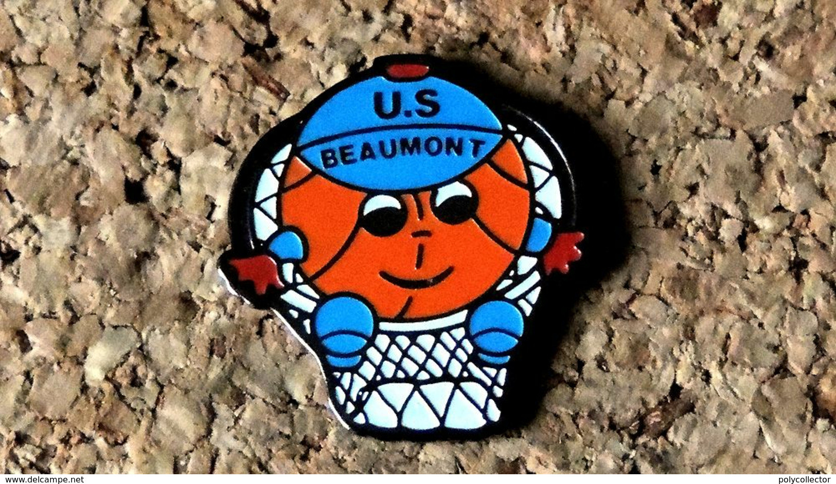 Pin's BASKET - US Beaumont (63) - Peint Cloisonné  - Fabricant Inconnu - Basketball