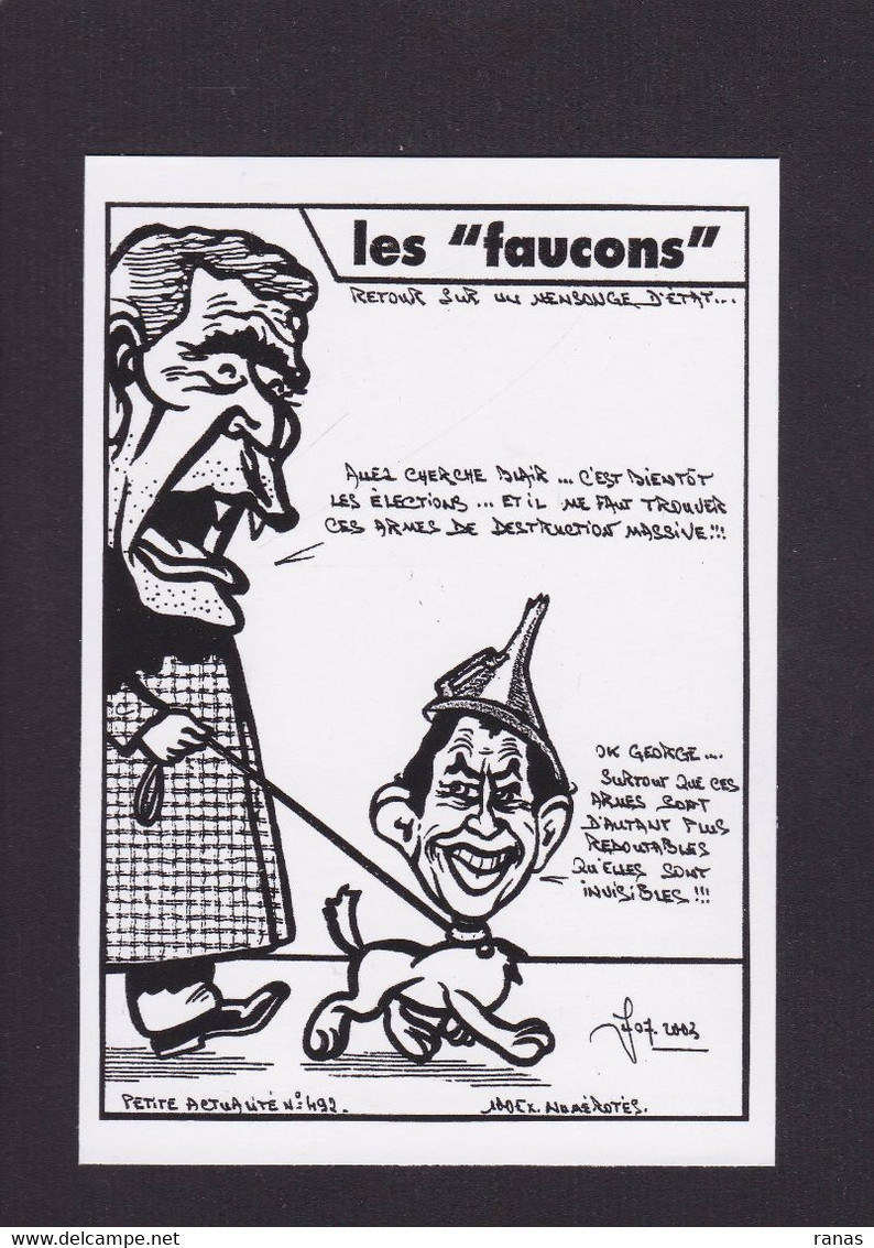 CPM Angleterre Par Jihel Satirique Caricature Tirage Limité Signé En 100 Ex. Guerre Du Golfe Irak Bush - Altri & Non Classificati