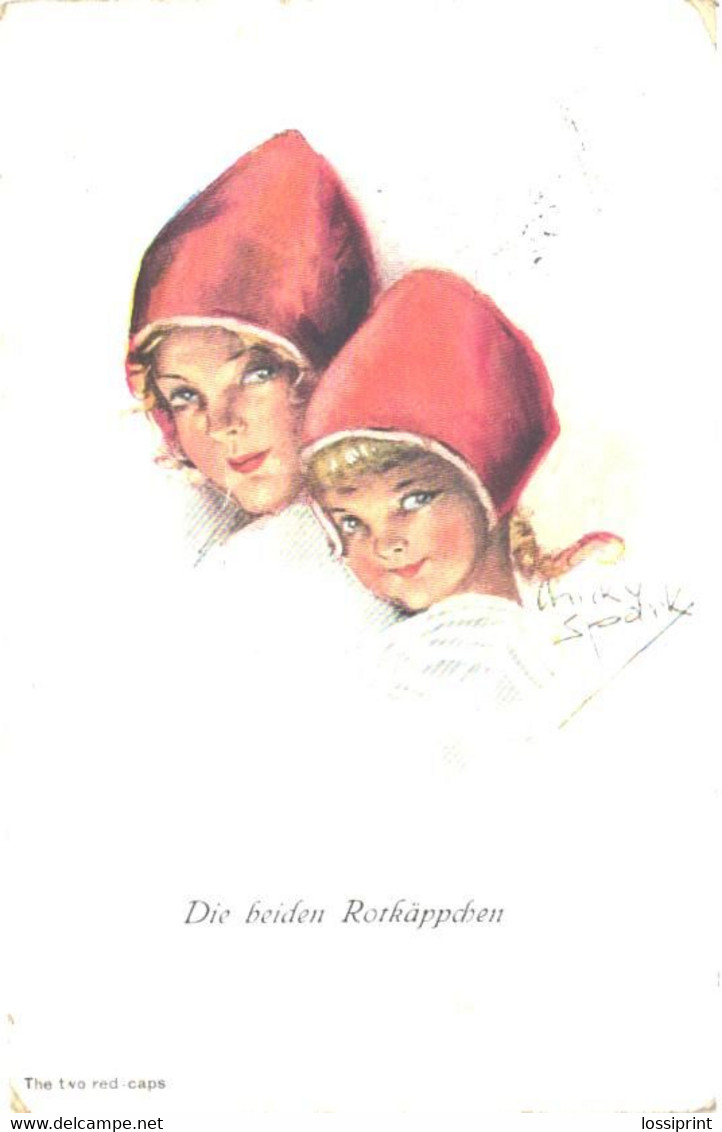 Chicky Spark:The Two Red-caps, Girls, Pre 1927 - Spark, Chicky