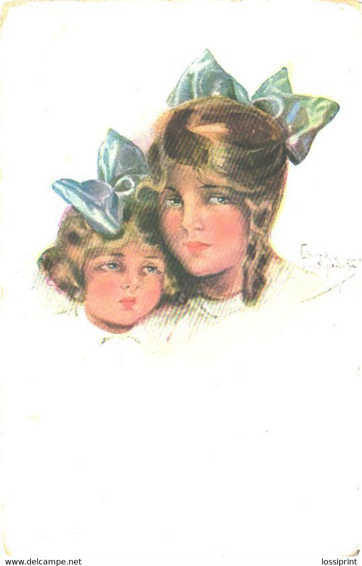 Chicky Spark:Lady With Girl, Pre 1921 - Spark, Chicky