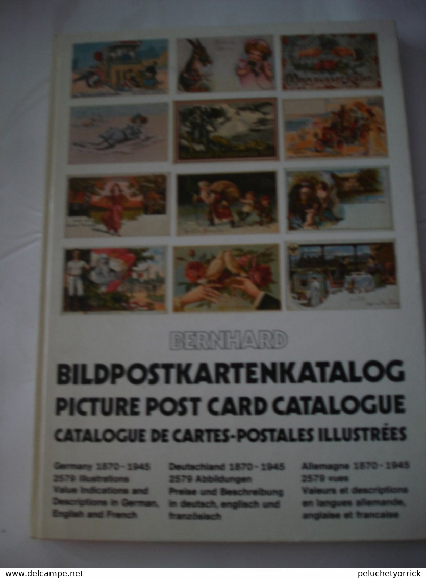 CATALOGUE DE CARTES POSTALES ILLUSTREES EN ALLEMAND  -  FRANCAIS - ANGLAIS - ALLEMAGNE 1870-1945 - Catálogos