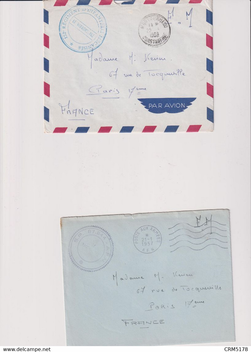 ALGERIE-2 LETTRES EN FM.MONTESQUIEU-CONSTANTINE SP.87-844-AFN152  ++ - Autres & Non Classés