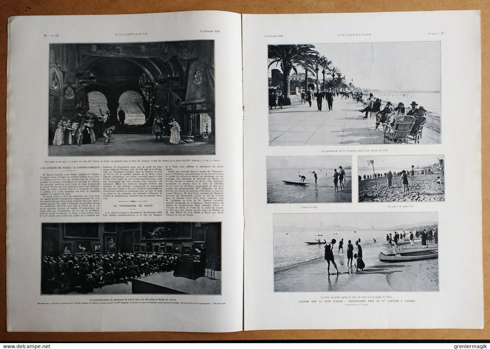 L'Illustration 4323 9/01/1926 Hélène De Grèce/Meyerling/Roumanie/Transafricaine/Tabac/Cognac-Jay/Toulon Saint-Mandrier - L'Illustration