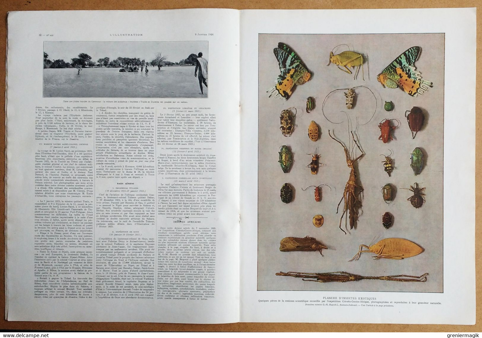 L'Illustration 4323 9/01/1926 Hélène de Grèce/Meyerling/Roumanie/Transafricaine/Tabac/Cognac-Jay/Toulon Saint-Mandrier