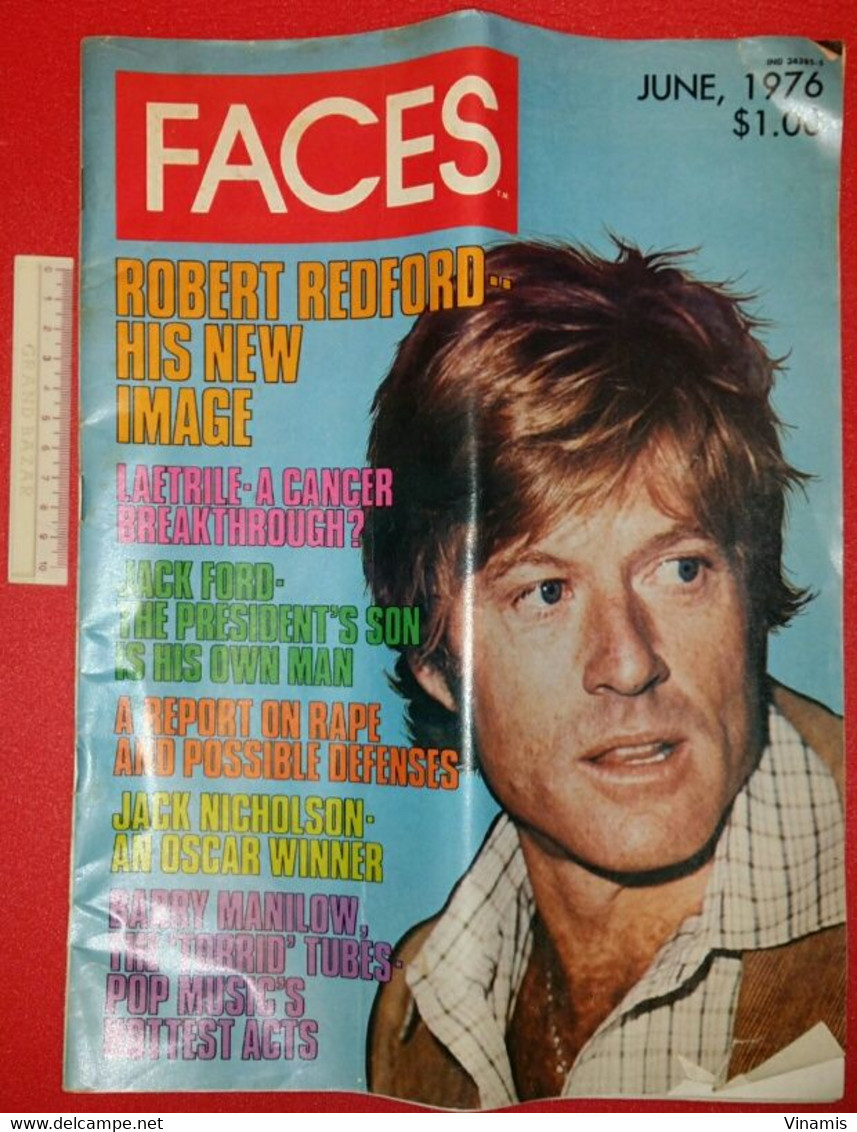 FACES Magazine - Robert REDFORD - His New Image - June 1976 - (en Anglais) - Unterhaltung