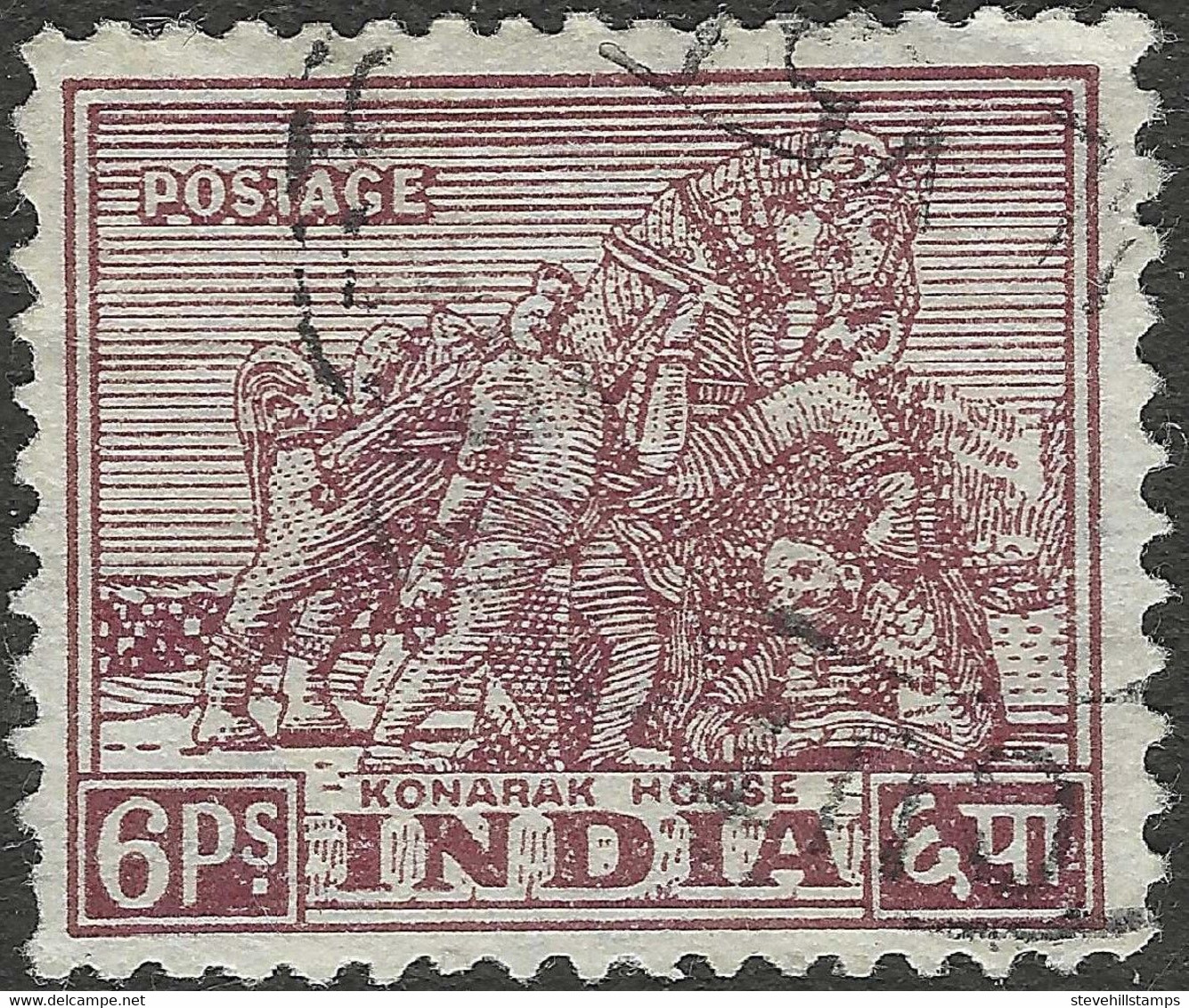 India. 1949-52 Definitives. 6p Used. SG 310 - Oblitérés