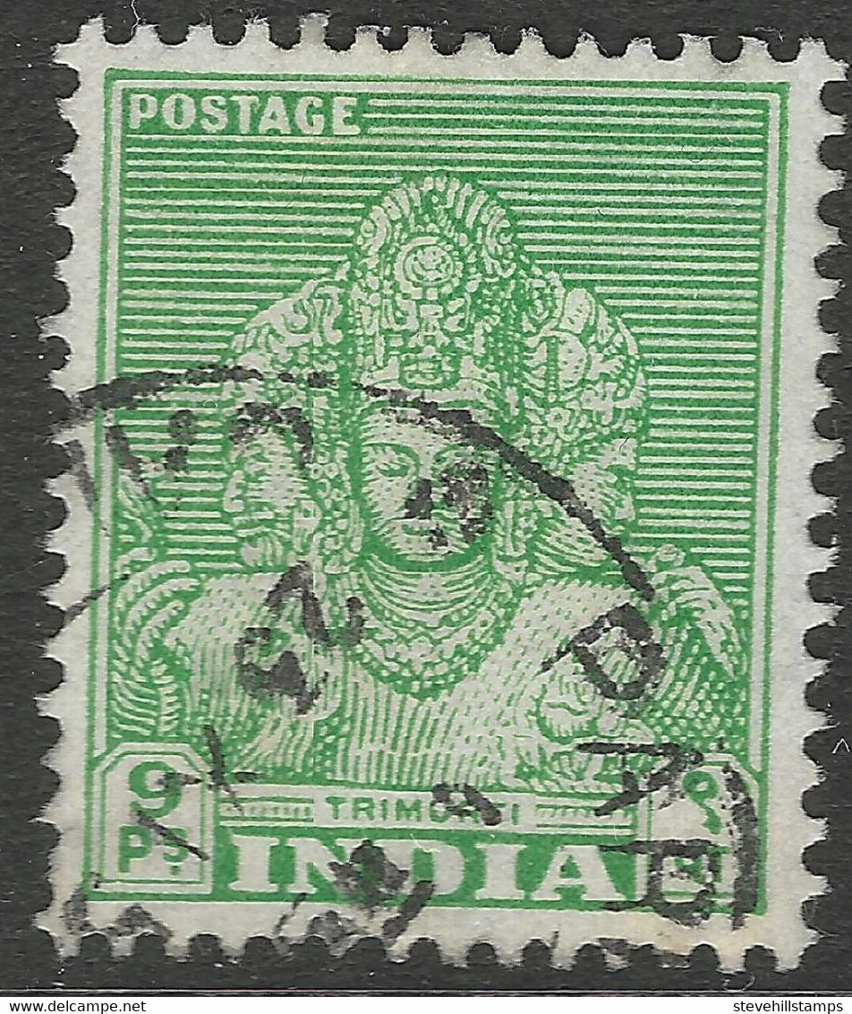 India. 1949-52 Definitives. 9p Used. SG 311 - Used Stamps