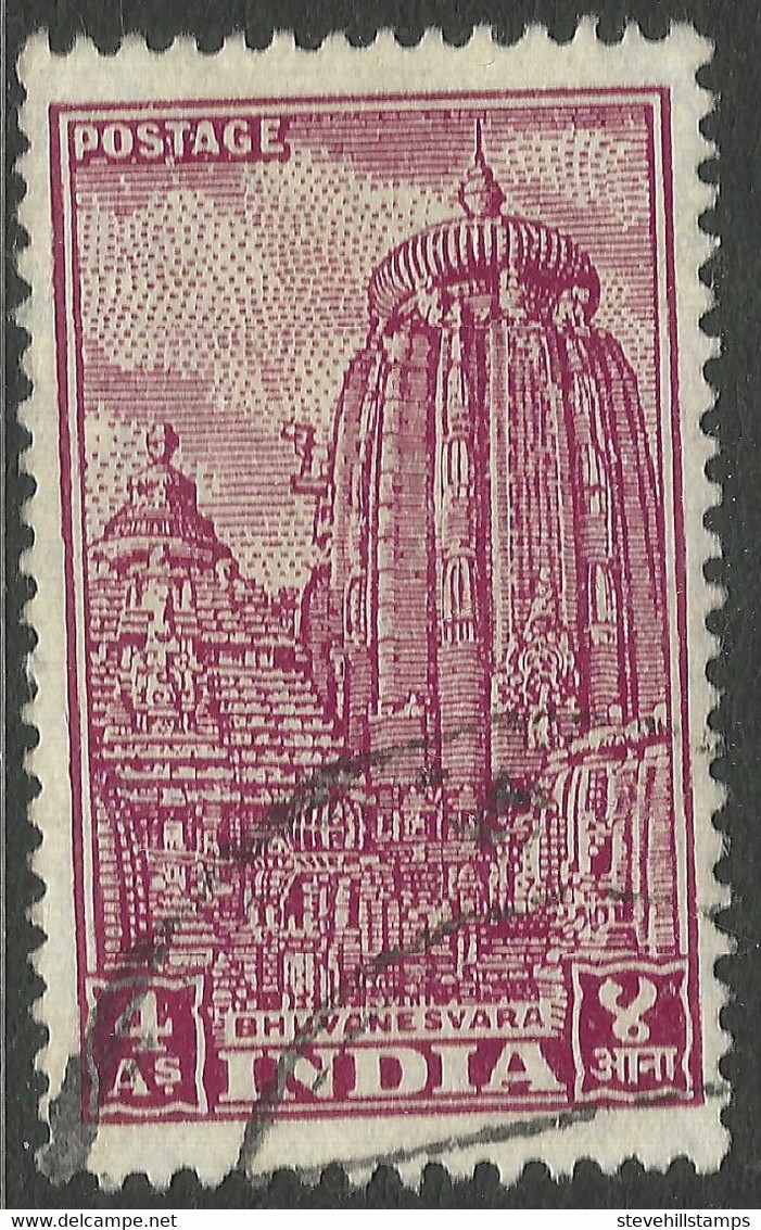 India. 1949-52 Definitives. 4a Used. SG 316 - Used Stamps