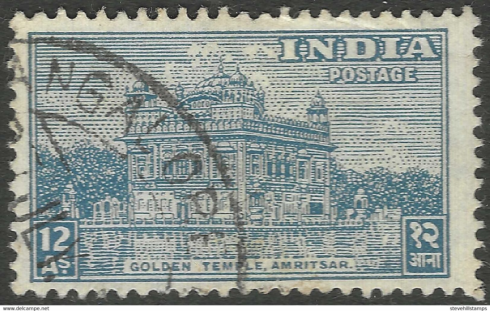 India. 1949-52 Definitives. 12a Used. SG 319 - Used Stamps