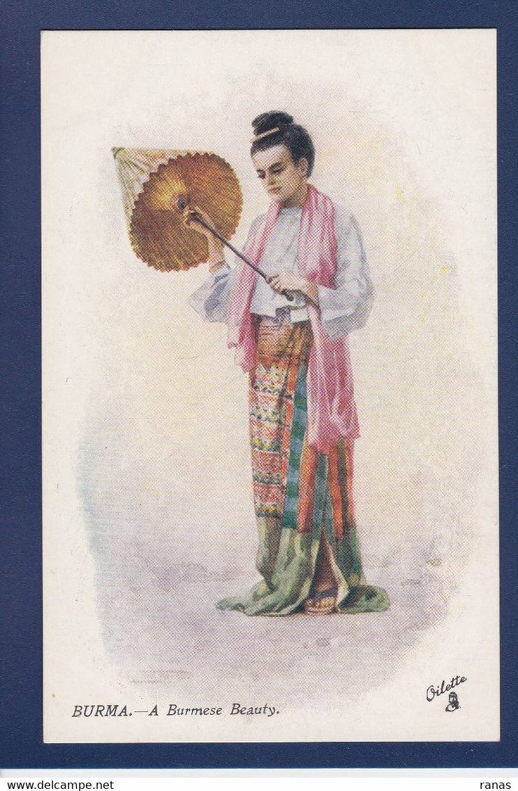 CPA Birmanie Myanmar Burma Type Femme Woman Non Circulé - Myanmar (Birma)