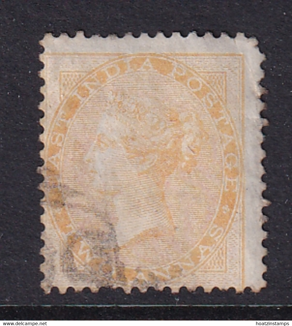 India: 1856/64   QV    SG43    2a     Yellow     Used - 1854 Britse Indische Compagnie